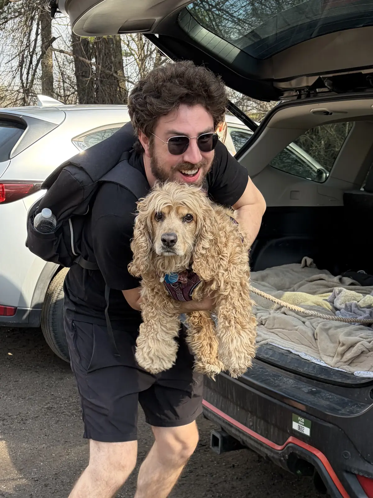 Unhand Me: For whatever reason, Ryan does not let me test the shock absorption of my legs, choosing instead to bring me down like a sack of potatoes.