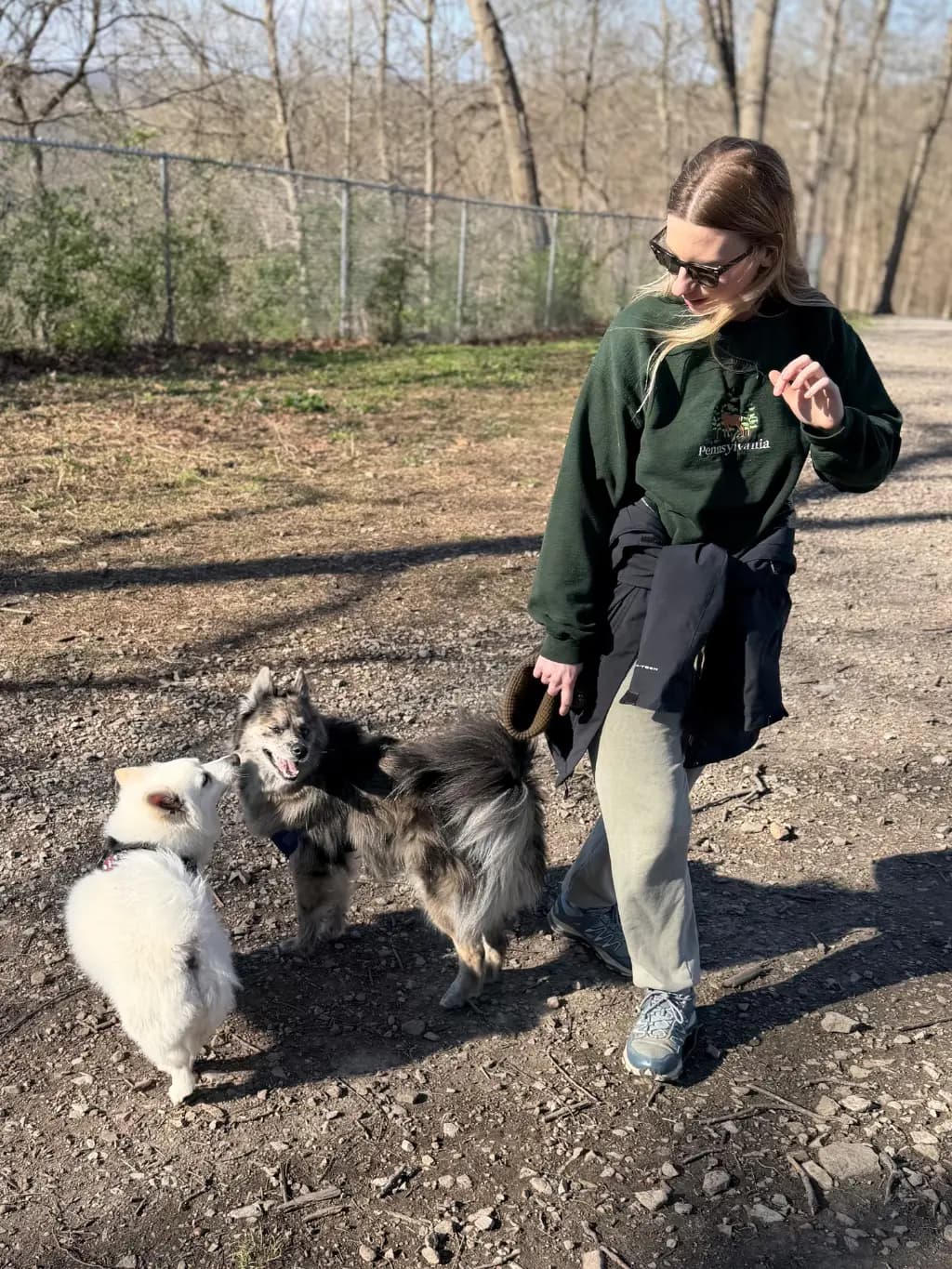 In Bloom: Acting bashful around my new friend. They’re also a pom. But sadly, no ski